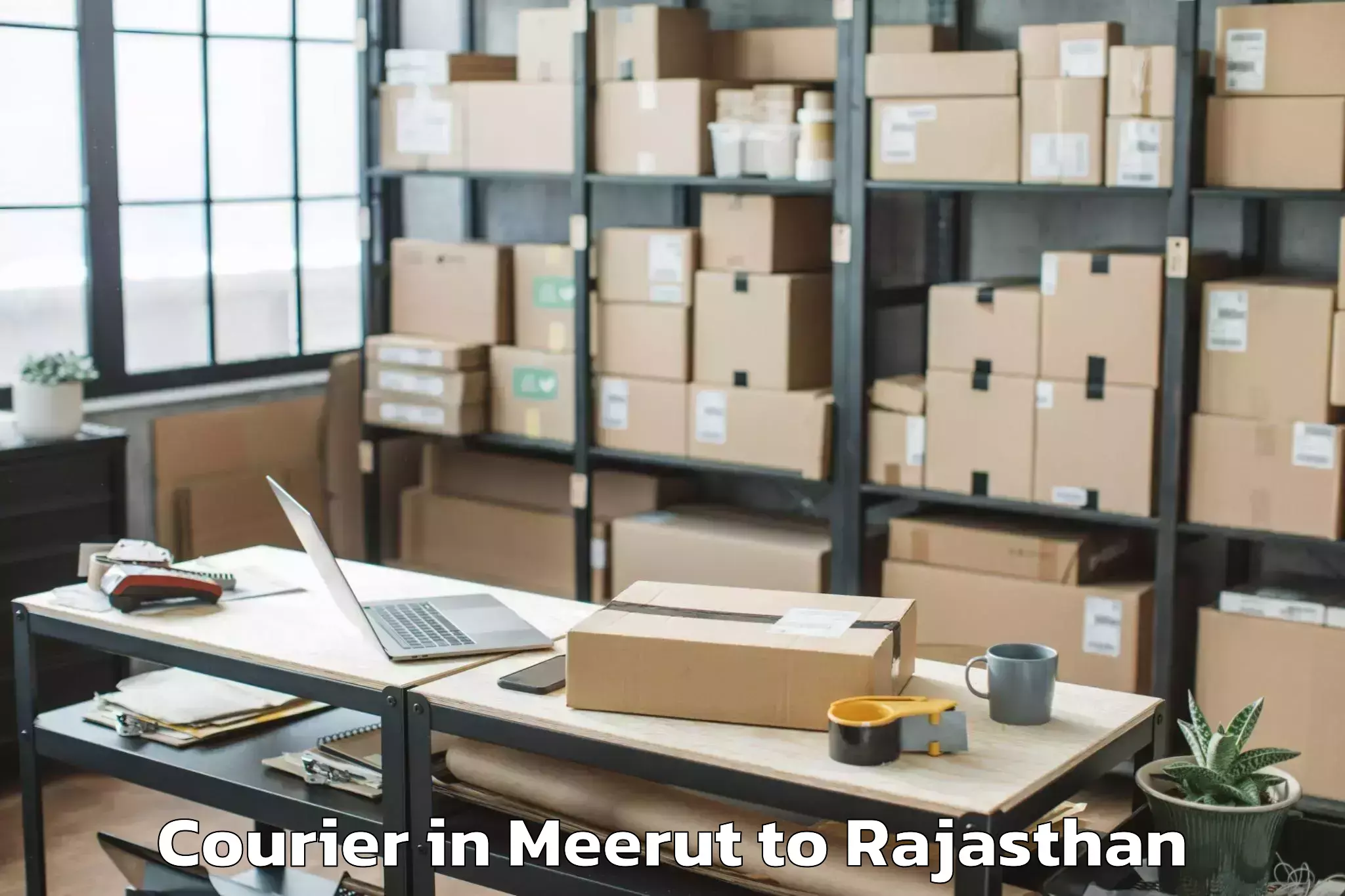 Reliable Meerut to Mahindra World City Jaipur Courier